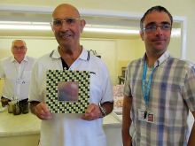 Mosaic Class - this was a carefully thought-out design and it took Keith a bit of planning.  We made sure that he took everything home with him after the session so that it could be finished off for &quot;homework!&quot;
