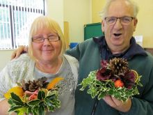 Autumn Flower Arranging - this is always a winner.  People love to take home a fresh display that they&#039;ve made themselves.