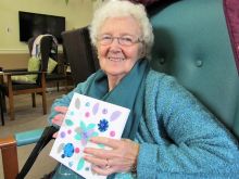 Decoupage Wall Art Craft Session for Age UK Sandwell Birmingham.  Once people&#039;s eyes are caught with interesting colours, shapes and crafty bits and pieces, it&#039;s easy to bring out their creative interests and abilities.