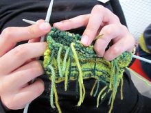 Wild Knitting Class at Murray Hall Community Trust with Sandwell Cancer Support and Neighbours Group.