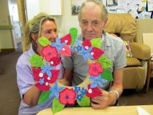 The finished Remembrance Wreath which was displayed at The Cenotaph in London as part of The Unremembered - a project sponsored by The Ministry of Housing, Communities &amp; Local Government.