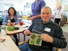 Participation levels were extremely high for this Art &amp; Craft Workshop.  Compton Hospice contributed the most patches - over 50 - for the Giant&#039;s patchwork clothes!