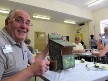 An easy DIY Class making Nestboxes and learning how to get a camouflage effect with special weatherproof paints